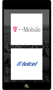 Logos T-Mobile and Telcel, Araxxe customers in Revenue Assurance, Billing Verification & Telecom Fraud Detection