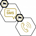 A2P SMS and Voice Bypass Fraud Detection Araxxe's logos